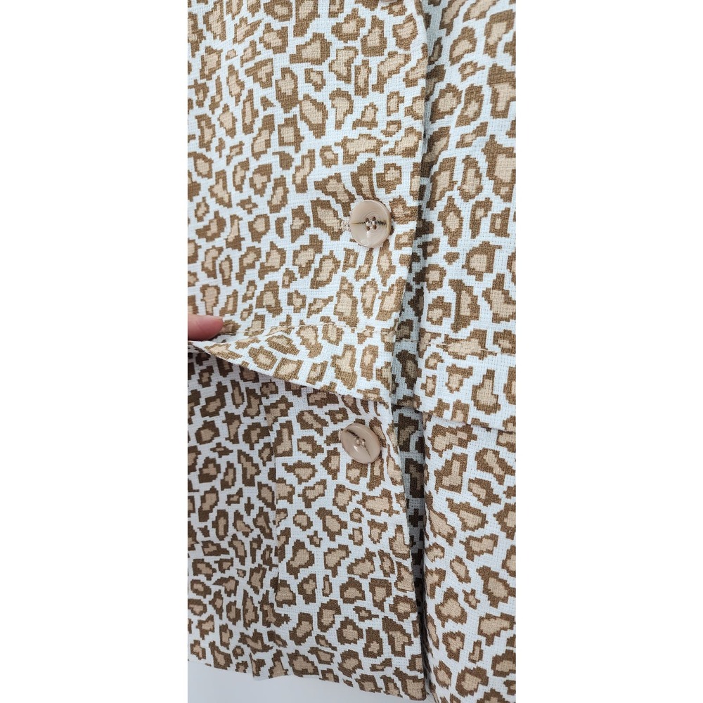 Pendleton Brown and Cream Leopard Print Jacket - Picture 8 of 11